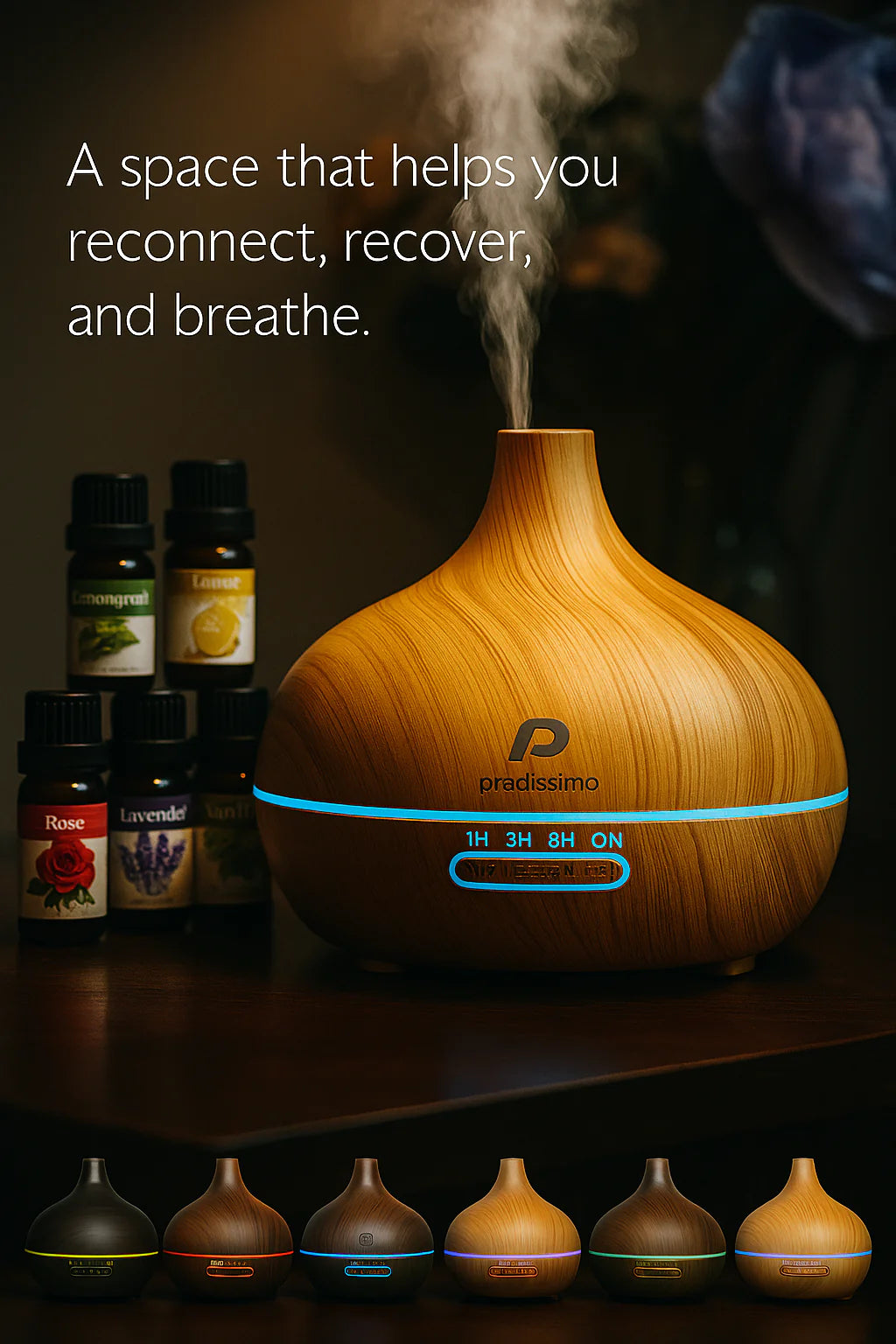 Aromatherapy Diffuser +10 Free Essential Oils