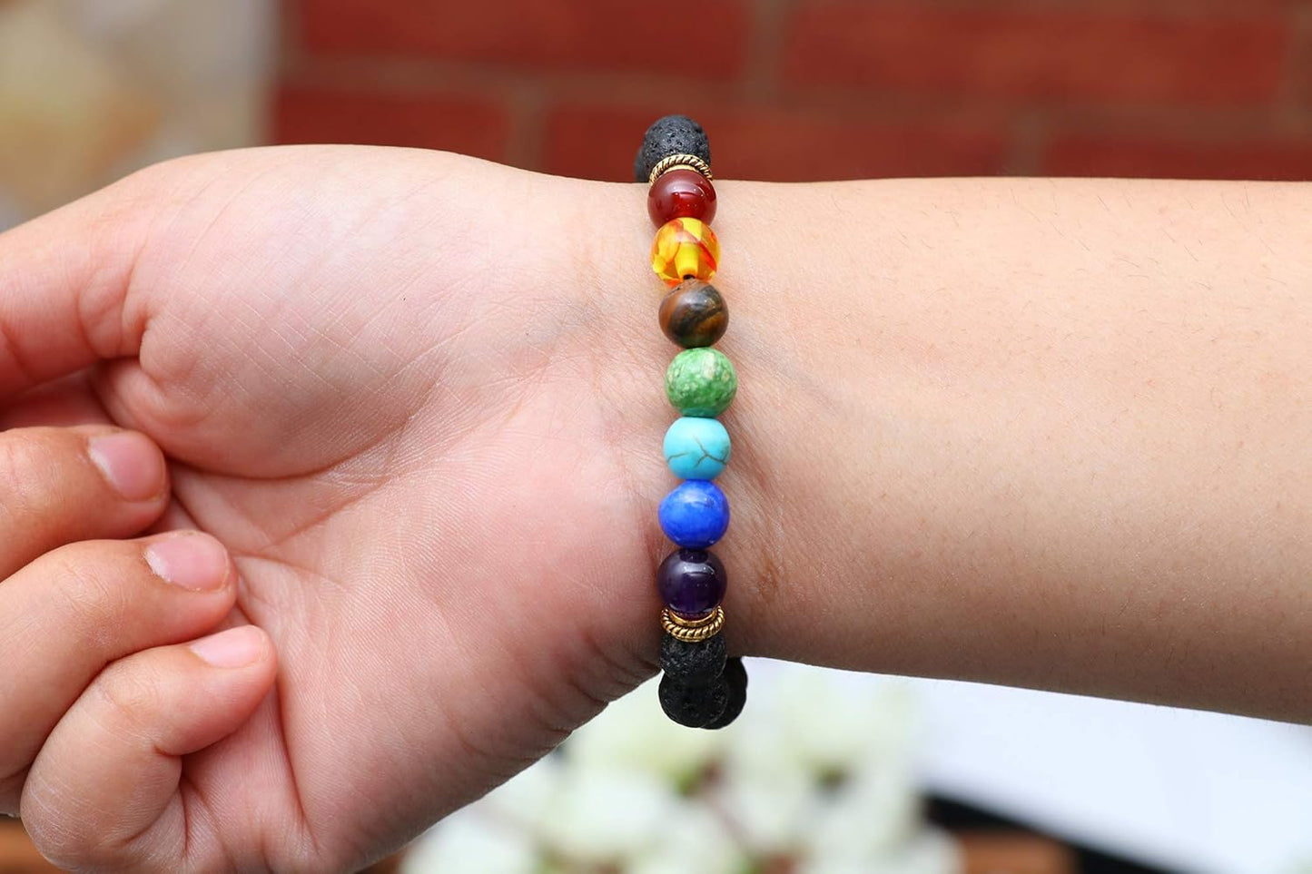 7 Chakra Gemstone Tree with 7 Chakra Bracelet Reaiki Healing Crystal Bonsai Feng Shui Healing Meditation Chakras Crystals Love Chakra Gift Set Home & Office Decor