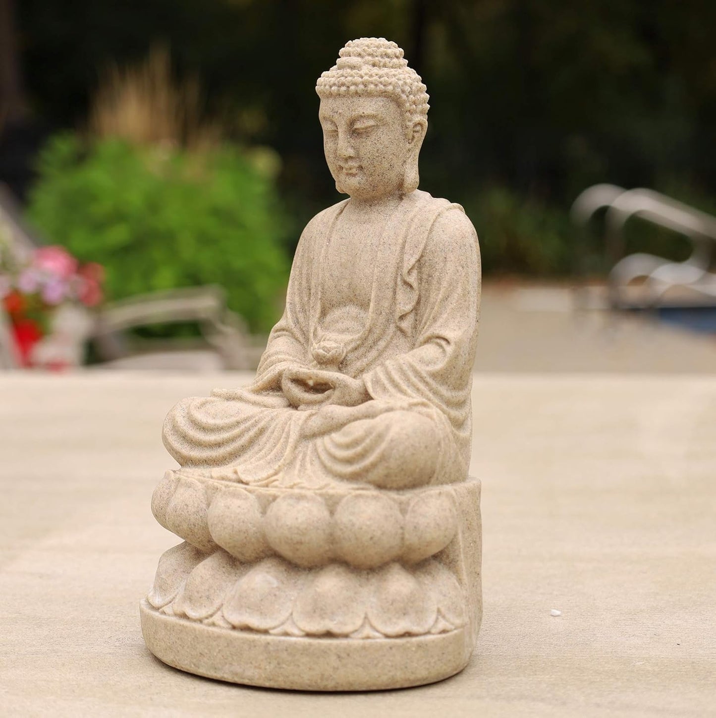 Dharmaobejcts Buddha Meditating Peace Harmony Statue - 9 Inches High