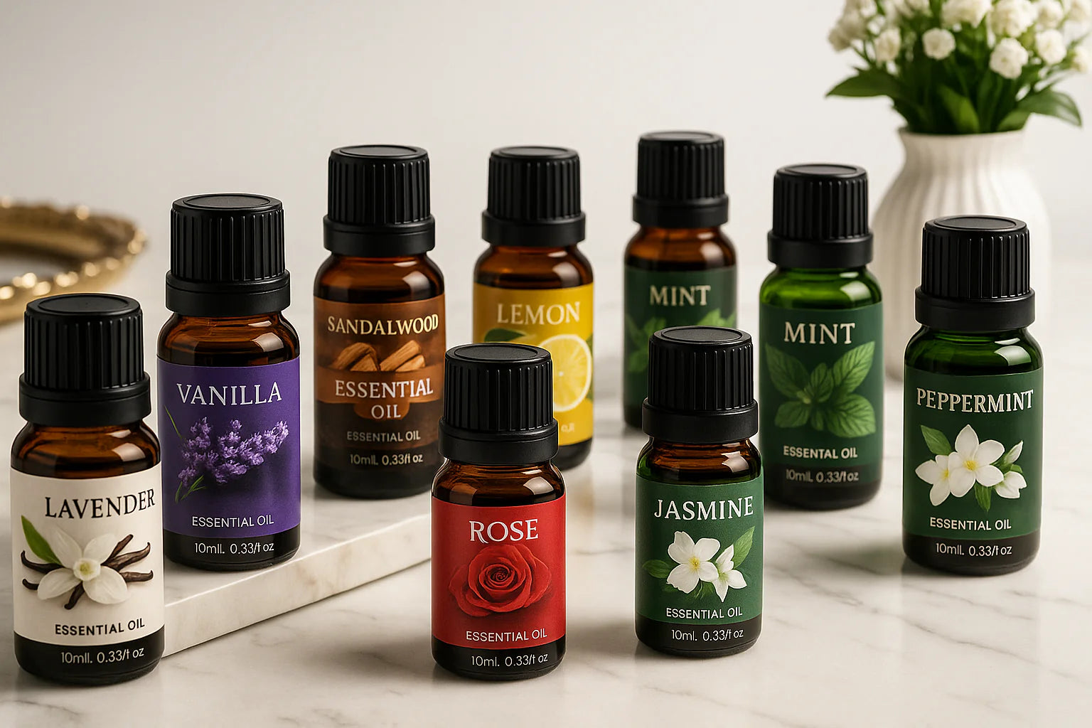 Aromatherapy Diffuser +10 Free Essential Oils