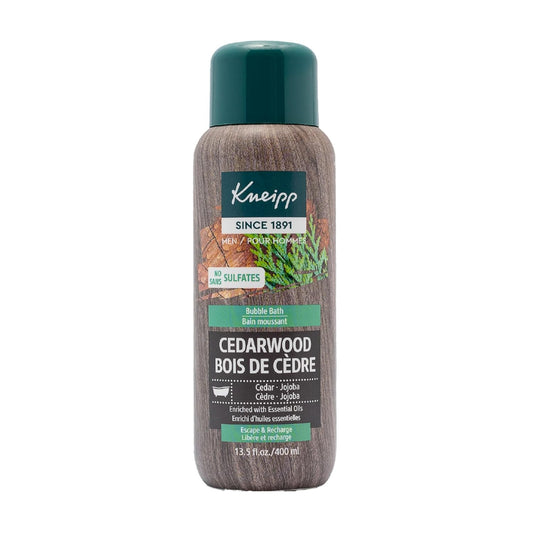 Cedarwood Aromatherapy Bubble Bath - Good for a Luxurious Self-Care Experience - for Men Only - Vegan - Sulfate Free - 13.5 Fl Oz - up to Eight Baths