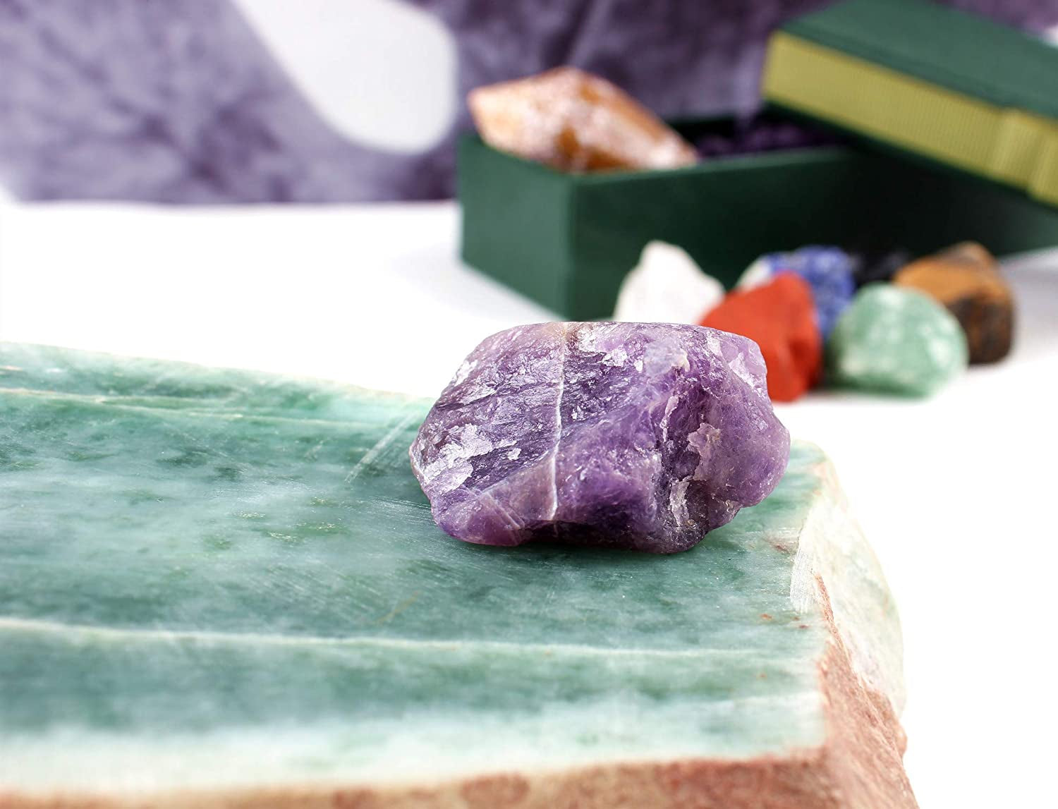 Iaibici Crystals Healing Set - Chakra Stones for Reiki Healing,Meditation,Energy Crystal Healing
