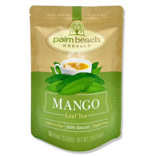 Mango Leaf Tea, 30 Count Tea Bags, Caffeine-Free | Pure Herbal Tea Series