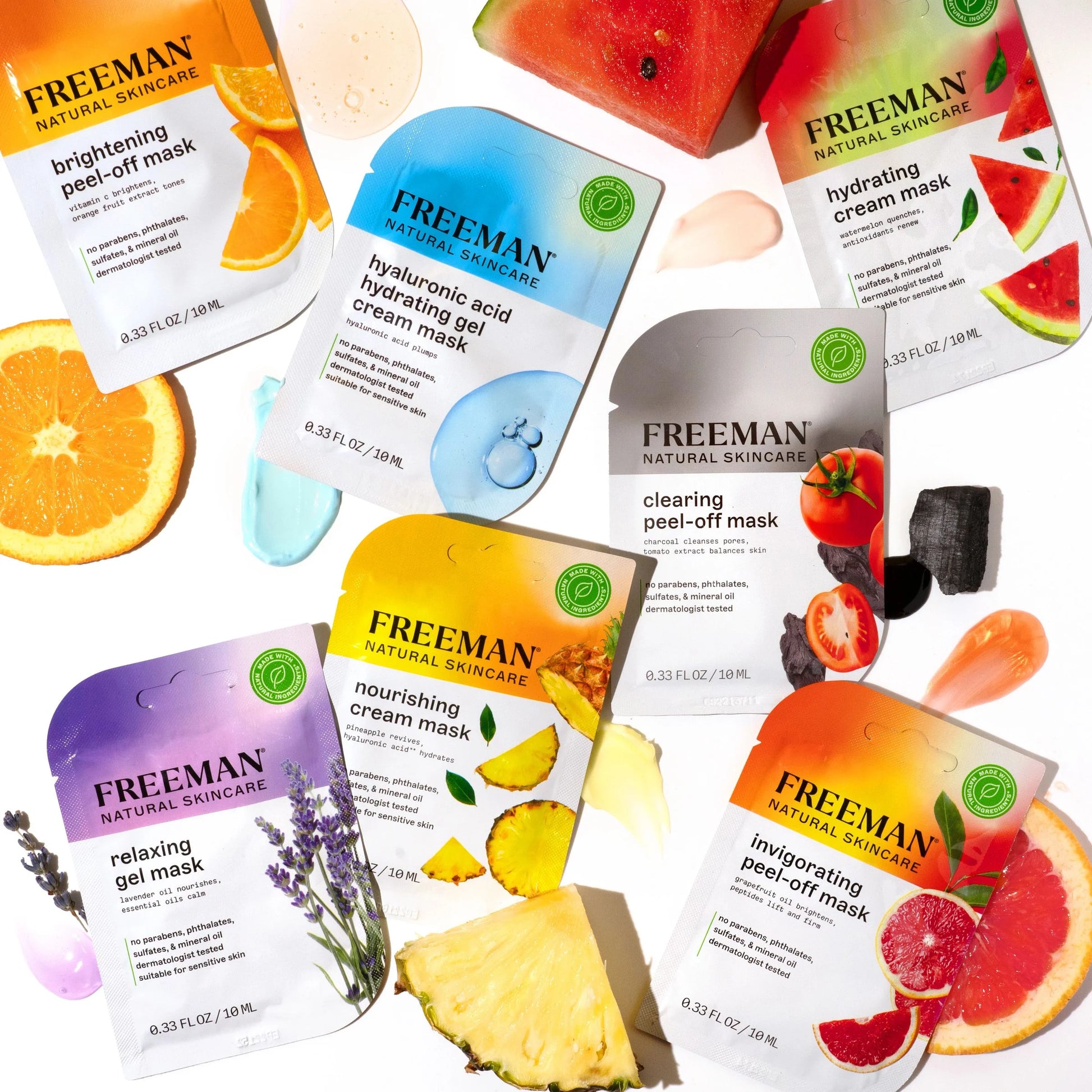 (2 Pack)  Natural Skincare Soothing Lavender & Essential Oil Gel Leave on Facial Mask