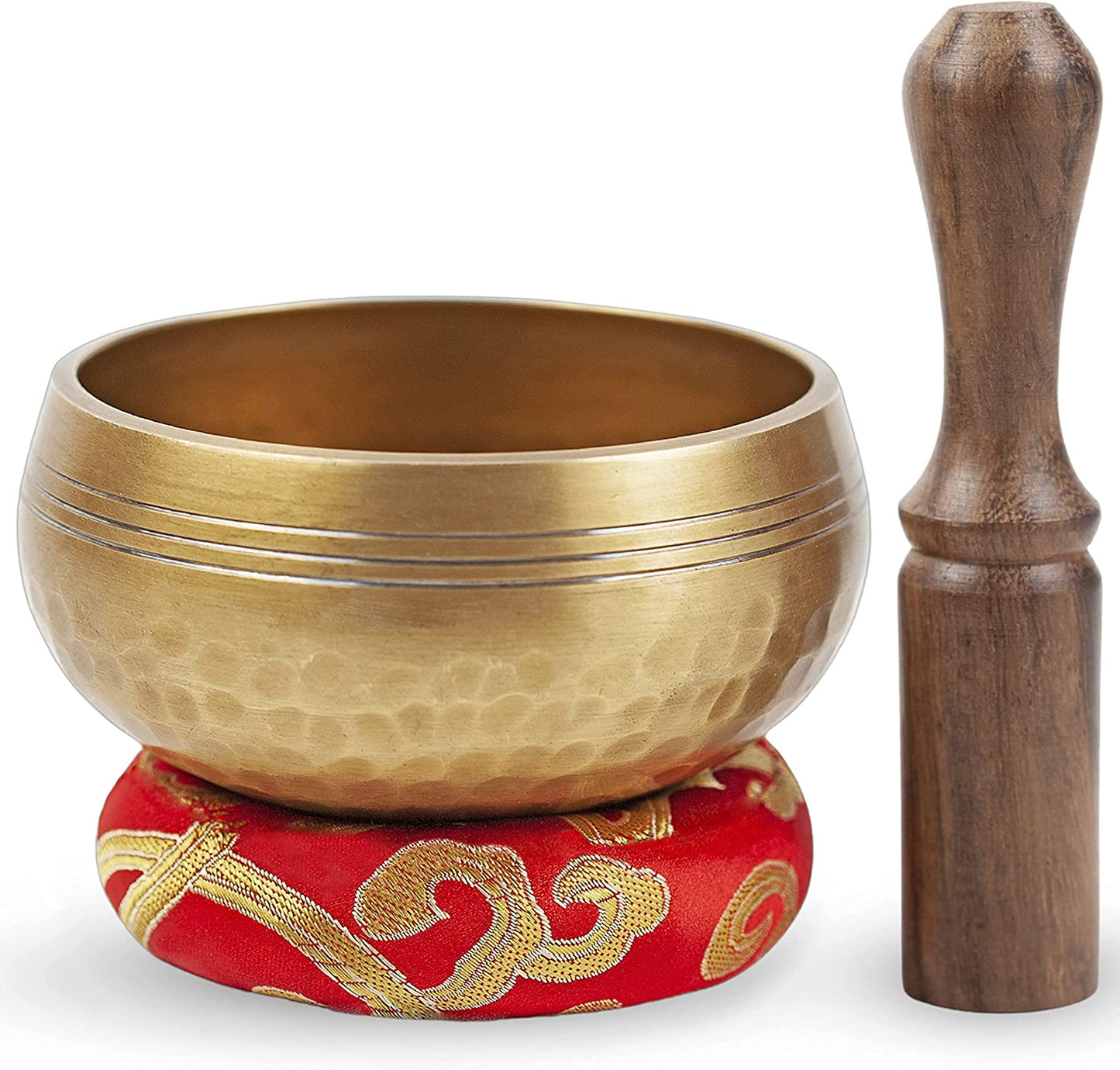 Tibetan Singing Bowl Set - Easy to Play for Beginners - Authentic Handcrafted Mindfulness Meditation Holistic Sound 7 Chakra Healing Gift by  (3.5")