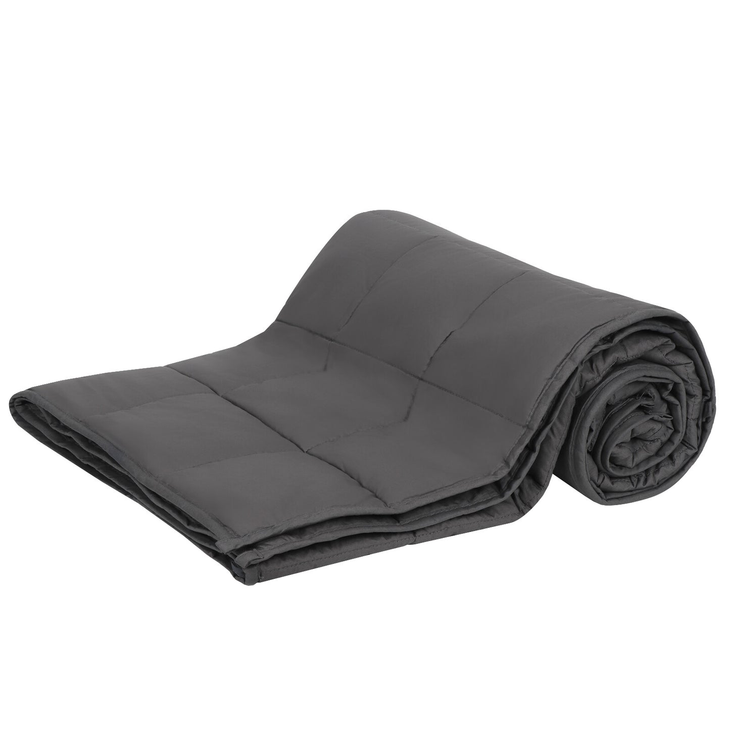 Promote Deep Sleep 15Lbs 72 X 48" Weighted Blanket Full Body Twin Size Deep Grey