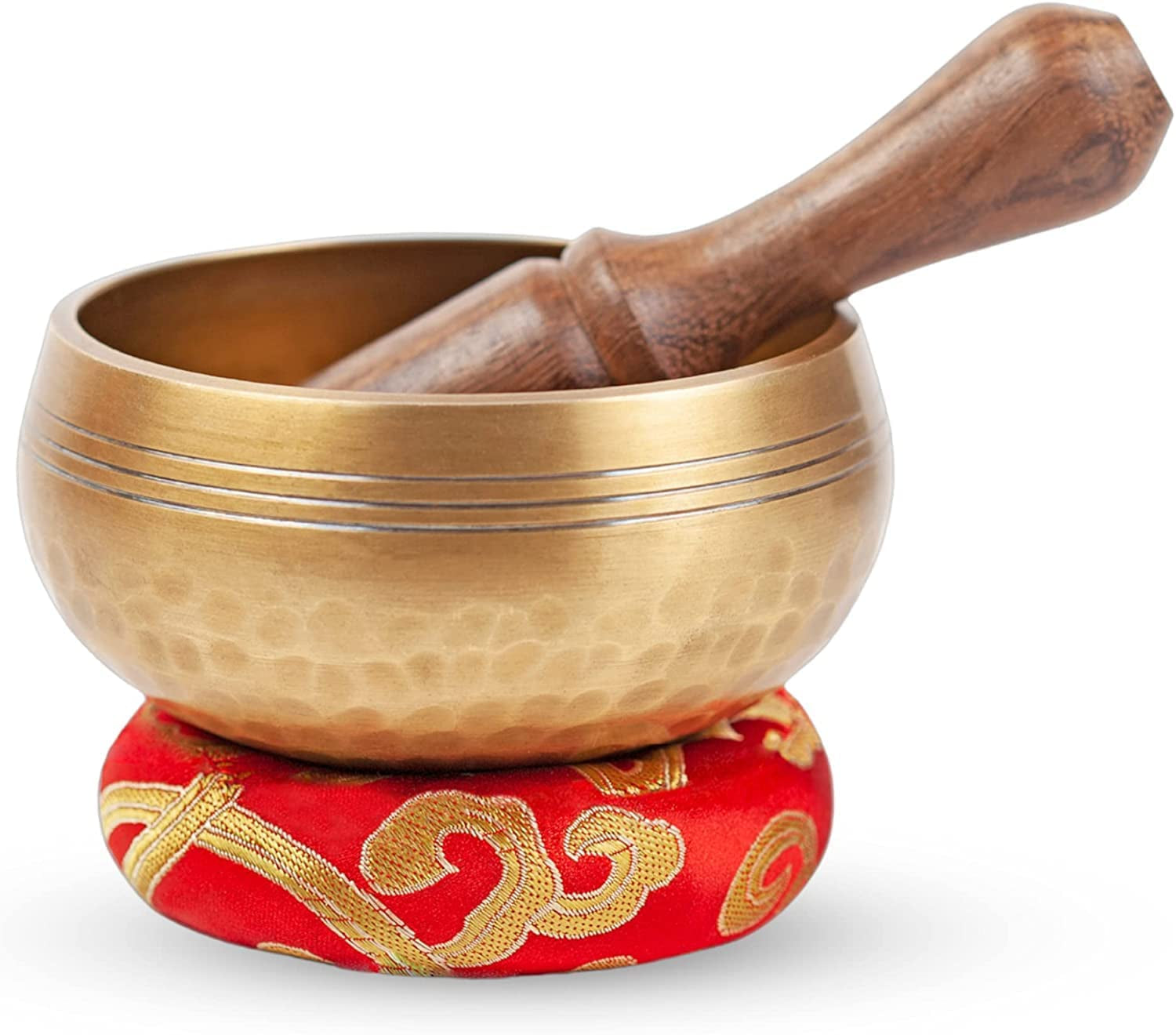 Tibetan Singing Bowl Set - Easy to Play for Beginners - Authentic Handcrafted Mindfulness Meditation Holistic Sound 7 Chakra Healing Gift by  (3.5")