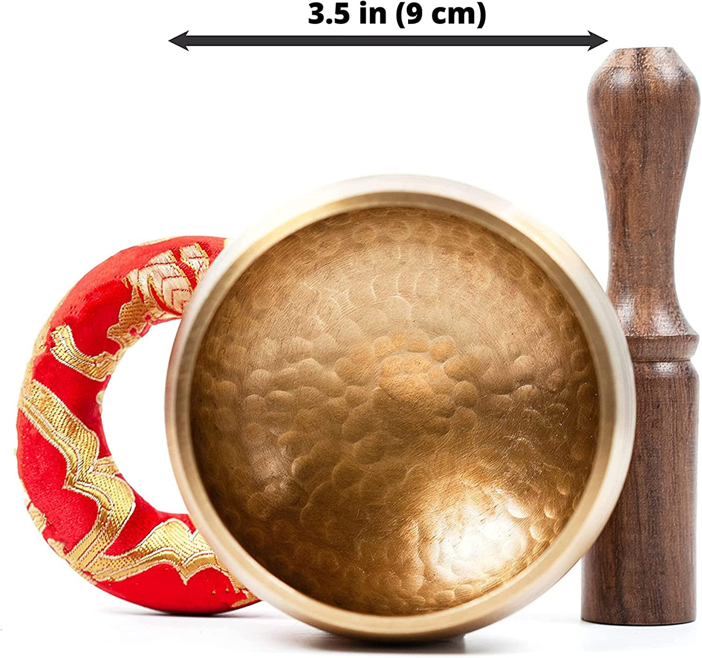 Tibetan Singing Bowl Set - Easy to Play for Beginners - Authentic Handcrafted Mindfulness Meditation Holistic Sound 7 Chakra Healing Gift by  (3.5")