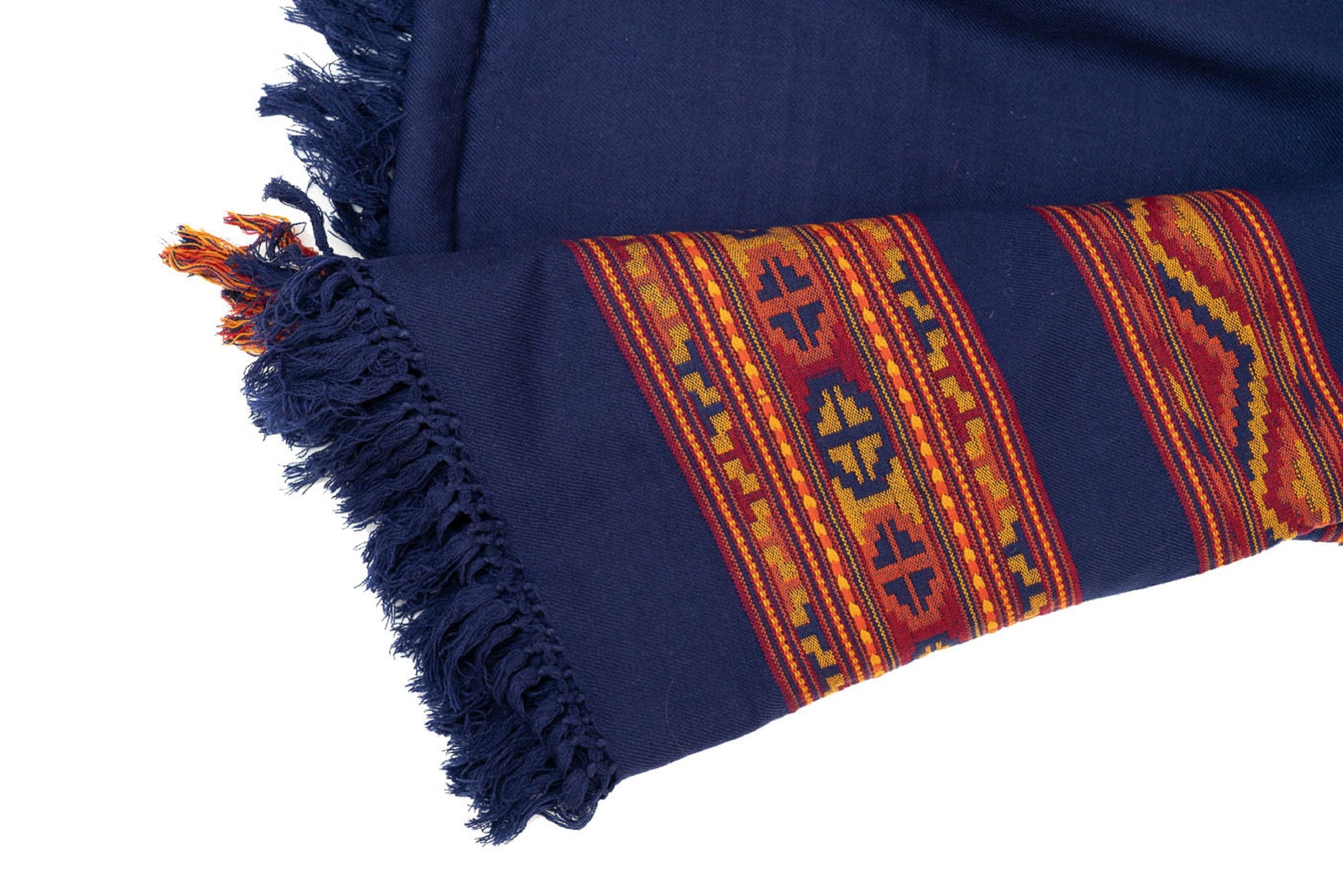 Meditation Shawl, Meditation Blanket, Prayer Shawl for Men Women, Oversize Scarf Stole, Unisex, (Energize) Navy Blue
